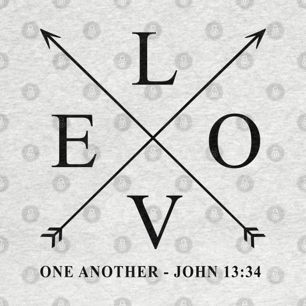 Love One Another John 13:34 by KA Creative Design